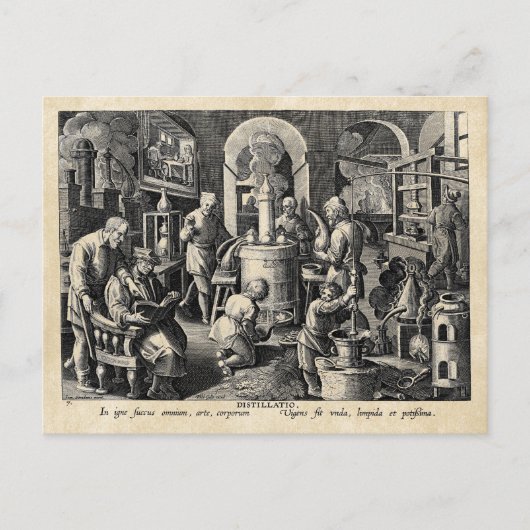 錬金術師ラボツールのマスター ポストカード (正面)