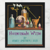 錬金術師ワインメーカーのレーベル ワインラベル (シングルラベル)