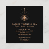 *~*錬金術師神秘的なアイシャーマンの神聖な幾何学 スクエア名刺 (裏面)