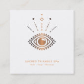 *~*錬金術師神秘的なアイシャーマンの神聖な幾何学 スクエア名刺 (正面)