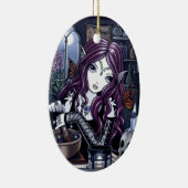 "錬金術師"のゴシック様式一服の妖精のオーナメント セラミックオーナメント (右)