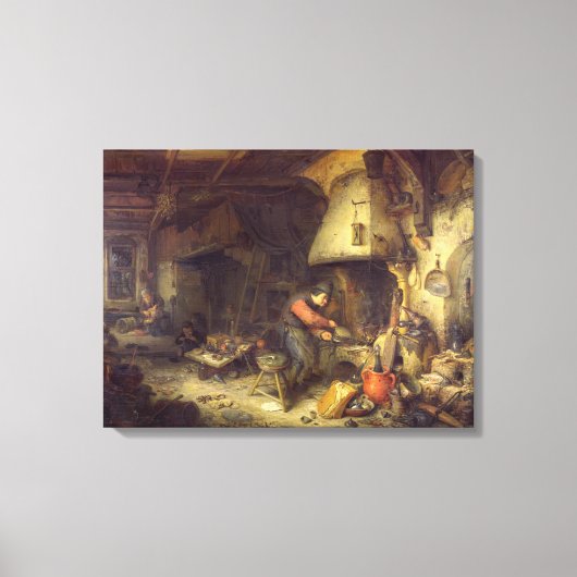 錬金術師、1611年 キャンバスプリント (正面)