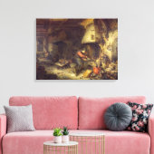 錬金術師、1611年 キャンバスプリント (インサイチュ (リビング))