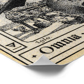 錬金術研究所とスフィンクス・セピア ポスター (角)