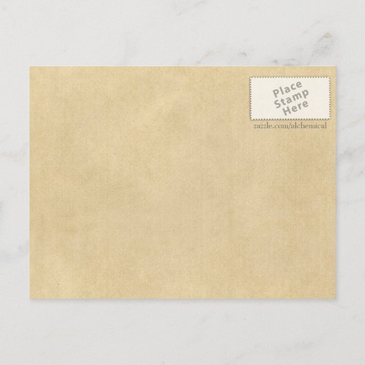 錬金術統一されたの対照木 ポストカード (裏面)