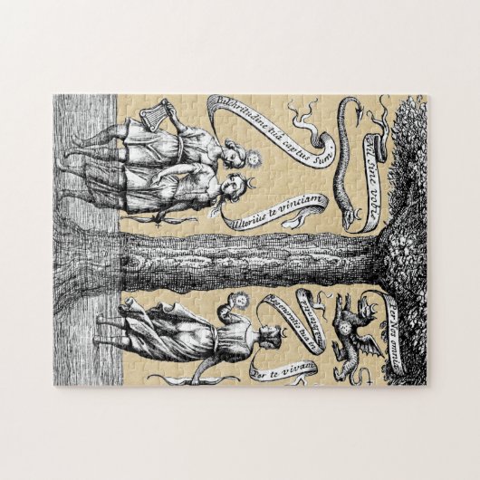 錬金術統一されたの接続詞による反対 ジグソーパズル (横)