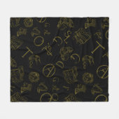 錬金術 フリースブランケット (正面(横))