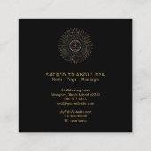 *~*錬金術-マンダラ·シャーマンの神聖な幾何学 スクエア名刺 (裏面)