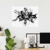 錬金術 – 水の中のインク ポスター (ホームオフィス)