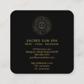 *~*錬金術 – Mandara Shaman SUN Scrice Geometry スクエア名刺 (裏面)