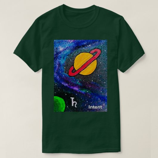錬金術Oracleカード宇宙魔法意図 Tシャツ (デザイン正面)