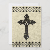 錬鉄のケルト十字の結婚式招待状 招待状 (裏面)
