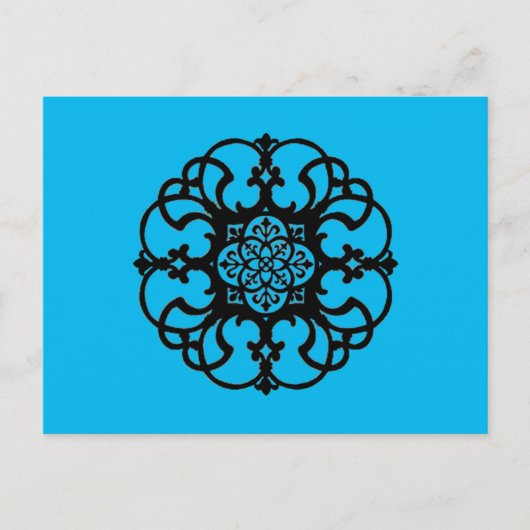 錬鉄ブルー ポストカード (正面)