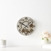 錬鉄華美フローラデザイン ラウンド壁時計 (ホーム)
