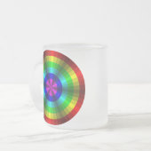 錯視の虹マグカップ フロストグラスマグカップ (正面左)