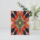 錯視サイケデリック抽象芸術 ポストカード (スタンド正面)