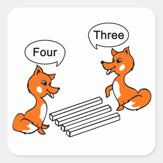 錯視トリック スクエアシール (正面)