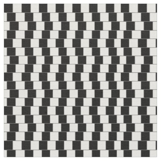 錯視線正方形黒 ファブリック (クローズアップ)