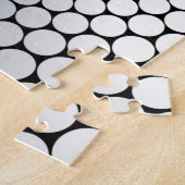 錯視角度グラデーションシルバー/黒NOIR ジグソーパズル (側面)