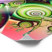 錯視魅力的プリント ポスター (角)