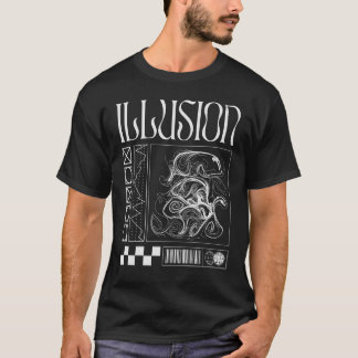 錯覚アートワーク要素 Tシャツ