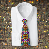 錯覚モザイクカラフル – トーキングポイントカーニバル ネクタイ