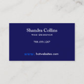 錯覚-くもの巣デザイナー技術のウェブサイトのデザイン 名刺 (裏面)