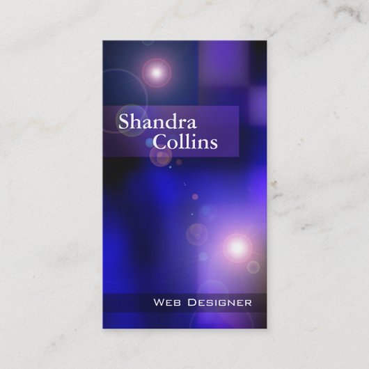 錯覚-くもの巣デザイナー技術のウェブサイトのデザイン 名刺 (正面)