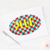 錯覚 楕円形シール (封筒)