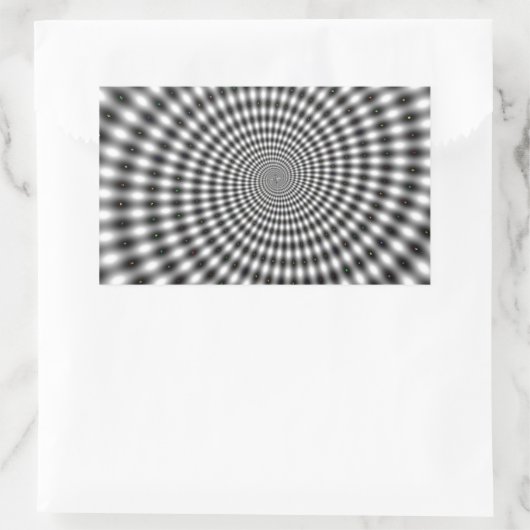 錯覚 長方形シール (バッグ)