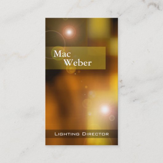 錯覚- Tech Lighting Design照明ディレクター 名刺 (正面)