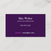 錯覚- Tech Lighting Design照明ディレクター 名刺 (裏面)