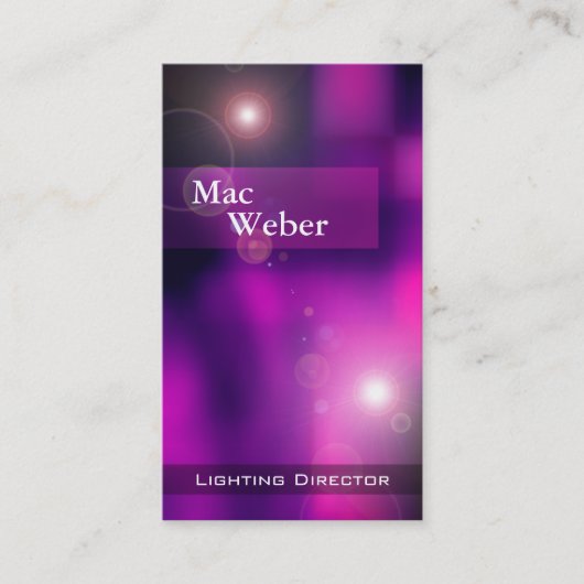 錯覚- Tech Lighting Design照明ディレクター 名刺 (正面)