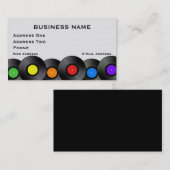 録音の音楽業界カード 名刺 (正面/裏面)