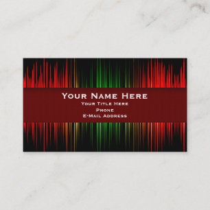 録音の音楽業界カード 名刺