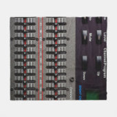 録音スタジオのサウンドミキサーのボタン。 フリースブランケット (正面(横))