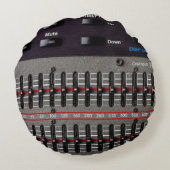 録音スタジオのサウンドミキサーのボタン。 ラウンドクッション (裏面)