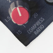 録音中のサウンドミキサーの多くのボタン フリースブランケット (角)