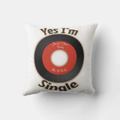 録音独身のレトロ気のあるそぶりをした漫画 クッション (裏面)