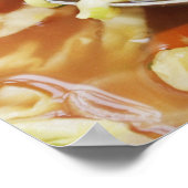 鍋に入れた野菜スープ ポスター (角)