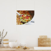 鍋に入れた野菜スープ ポスター (キッチン)