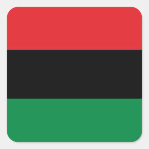 鍋のアフリカの旗、幸せなKwanzaa スクエアシール