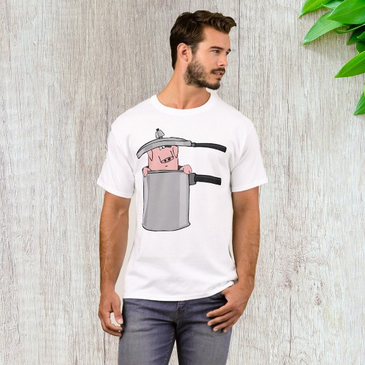鍋の中の豚 Tシャツ