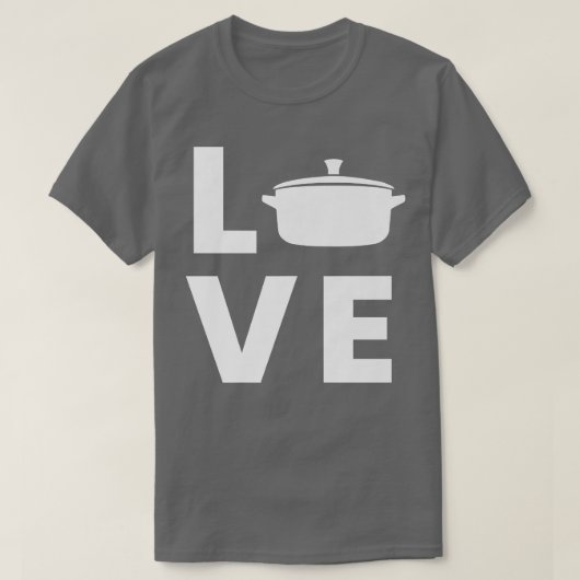 鍋の鍋ラヴ Tシャツ (デザイン正面)