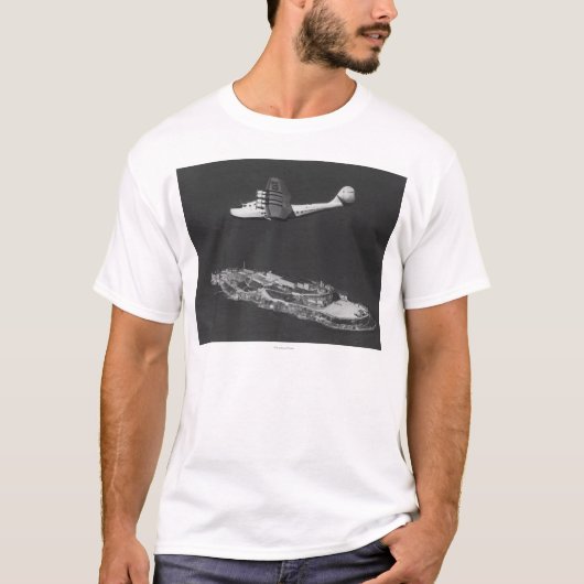 鍋の飛ぶアメリカの中国のクリッパー Tシャツ (正面)
