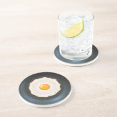 鍋-砂岩コースターの卵焼き コースター (側面)