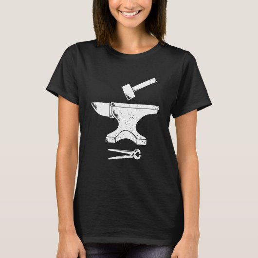 鍛冶ハンマートングツールヴィンテージ Tシャツ (正面)