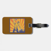 鍛冶ハンマーレトロストロングマンラバー ラゲッジタグ (裏面横)