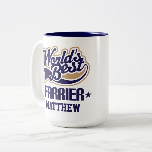 鍛冶世界最高のの戦い ツートーンマグカップ (正面左)