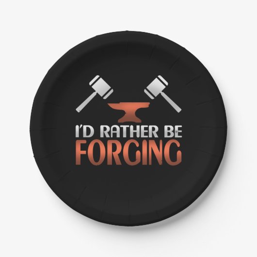 鍛冶屋のハンマーのギフトを作りたい ペーパープレート (正面)